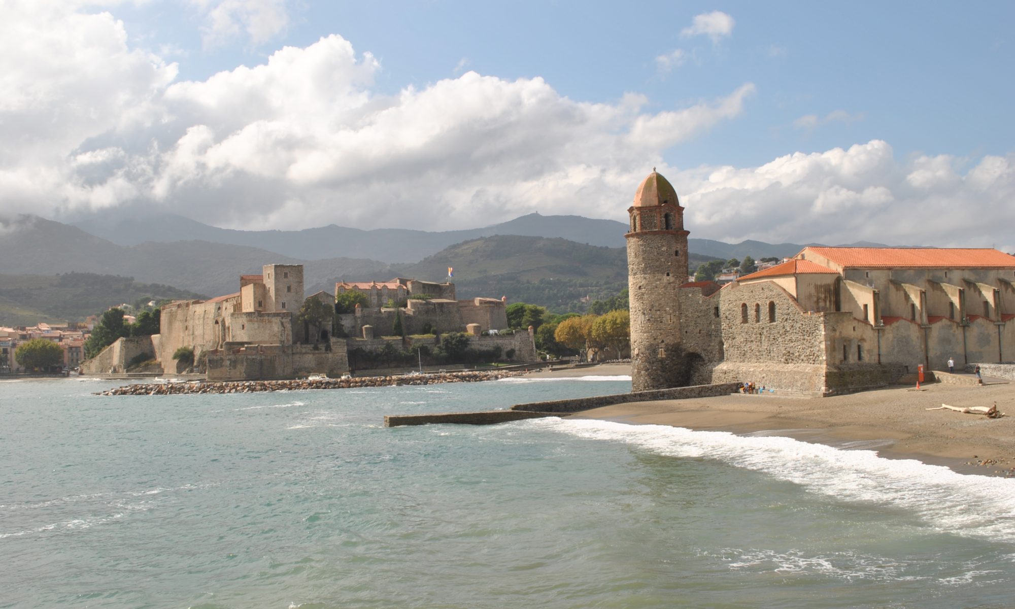 Frankrike o lilla byn Collioure