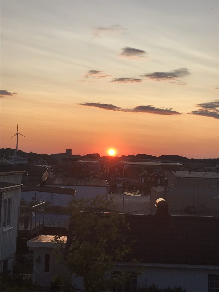Solnedgång från balkongen